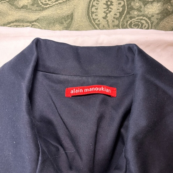 Elegant Alain Manoukian Skirtsuit - black with white trim - Size 44 - Picture 3 of 16